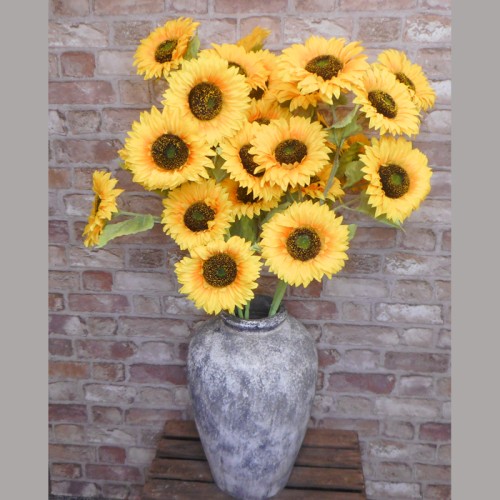 Artificial Sunflowers Stem 5 Flowers 97cm Artificial Flowers